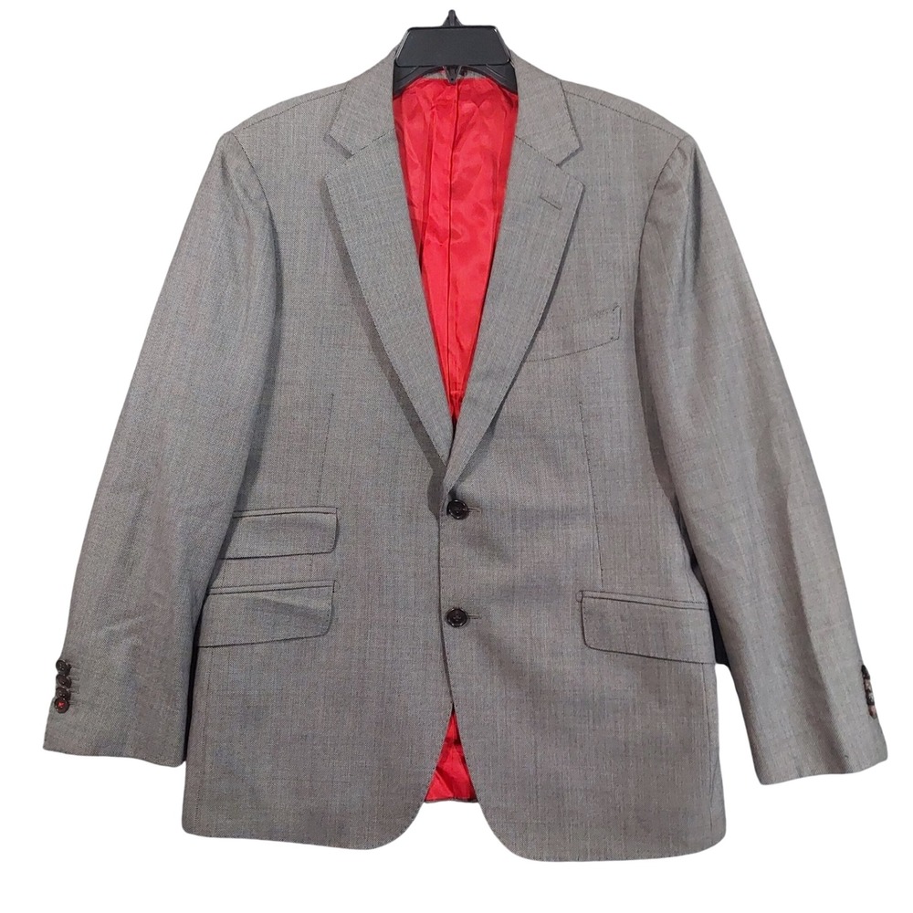 SuitSupply Sport Coat Mens 40S Gray Pure Wool Vitale Barberis Canonico Blazer
